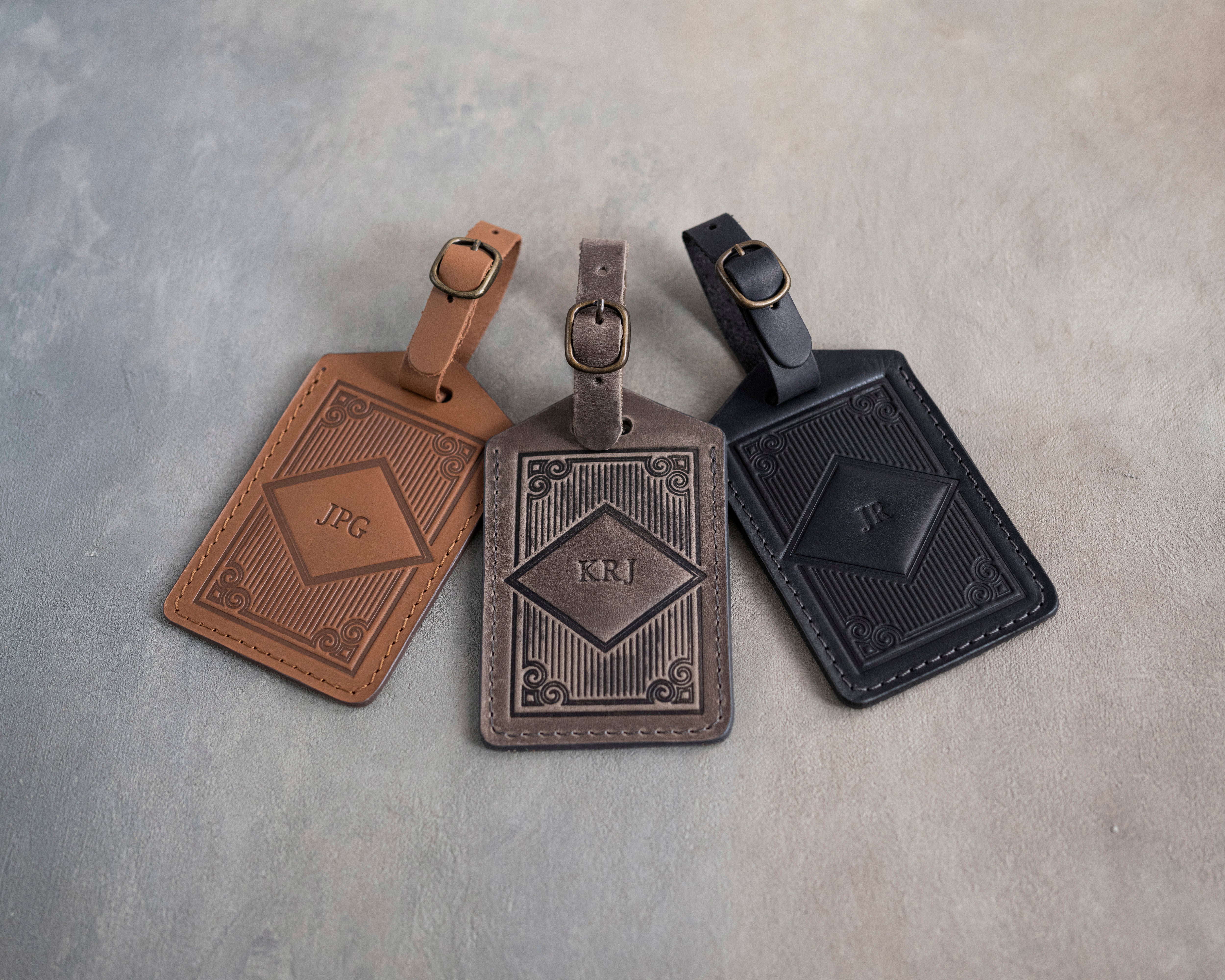 Personalized 1-3 initial Luggage Tags