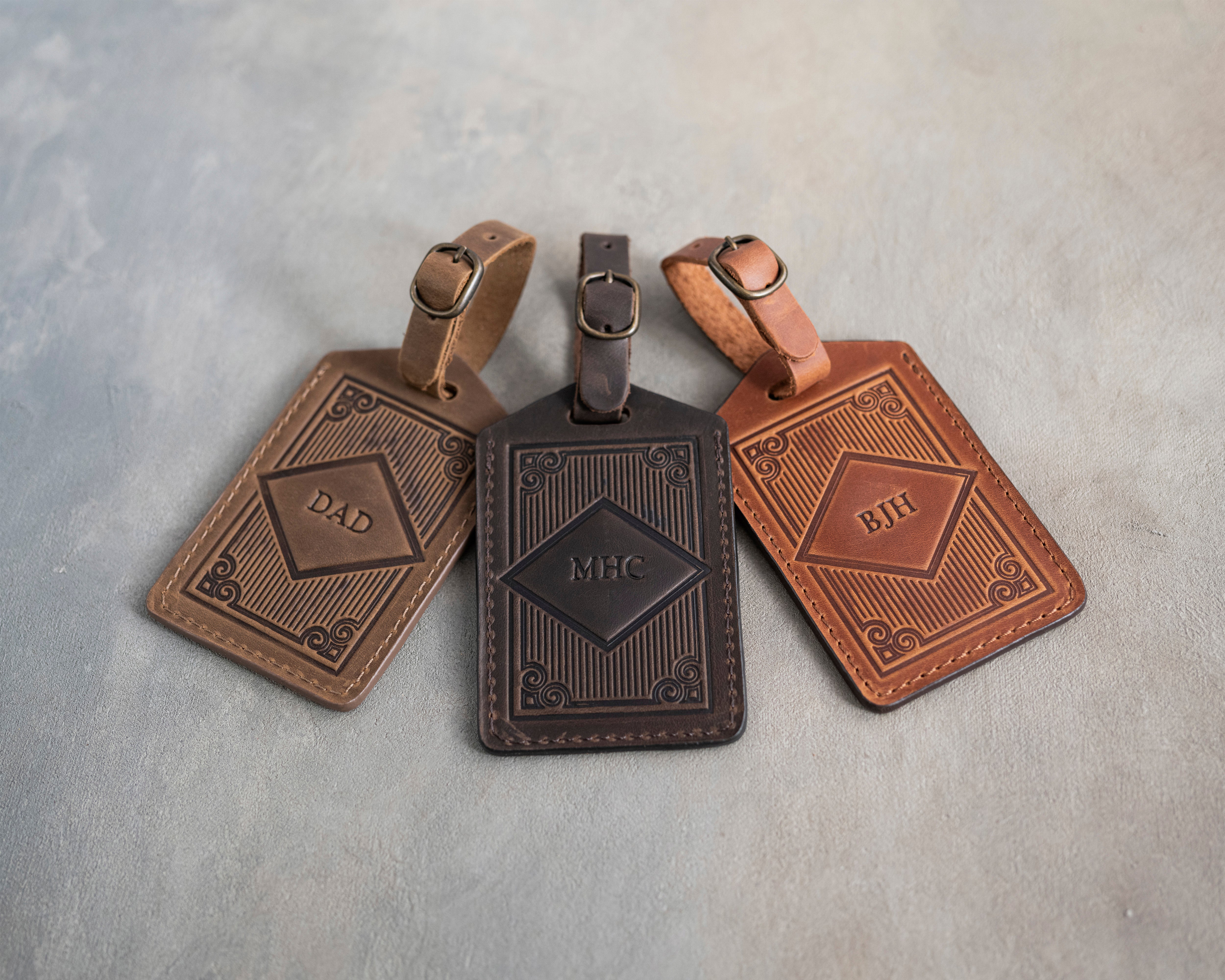 Personalized 1-3 initial Luggage Tags