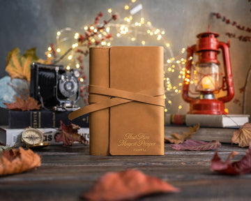 3 john 1:2 leather journal – "that thou mayest prosper" bible verse gift