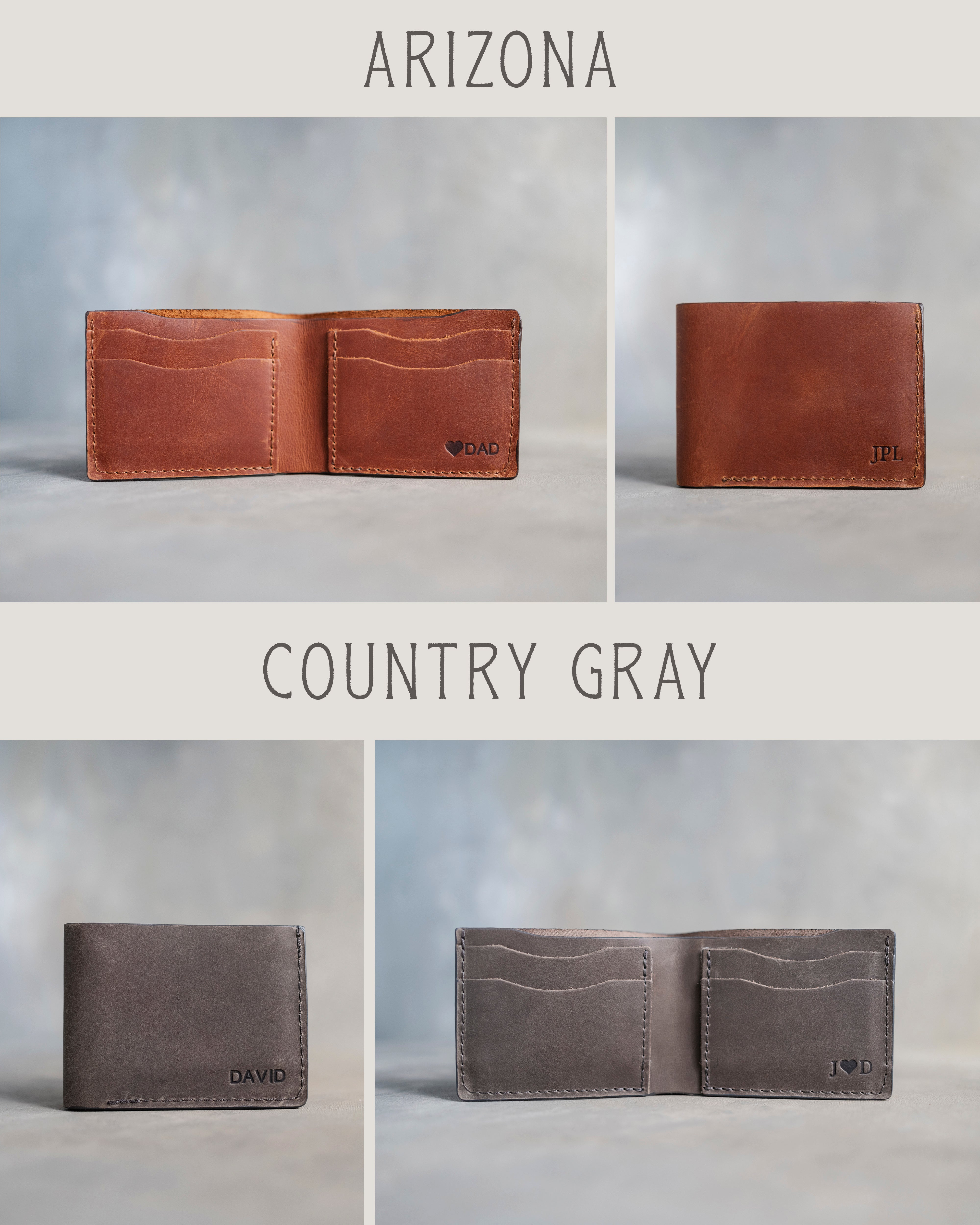 Personalized horizontal wallet