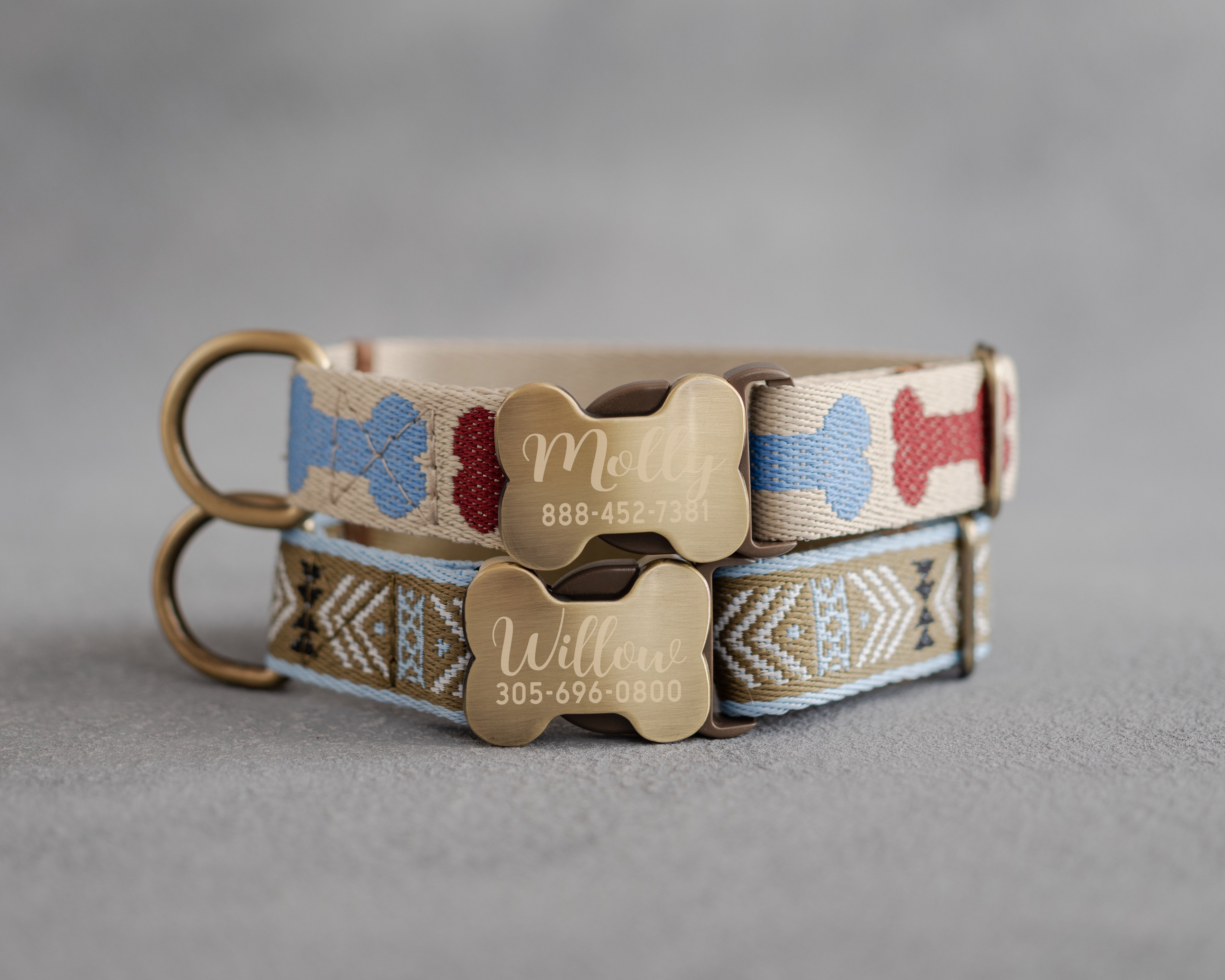 Personalized dog collar with cute buckle
