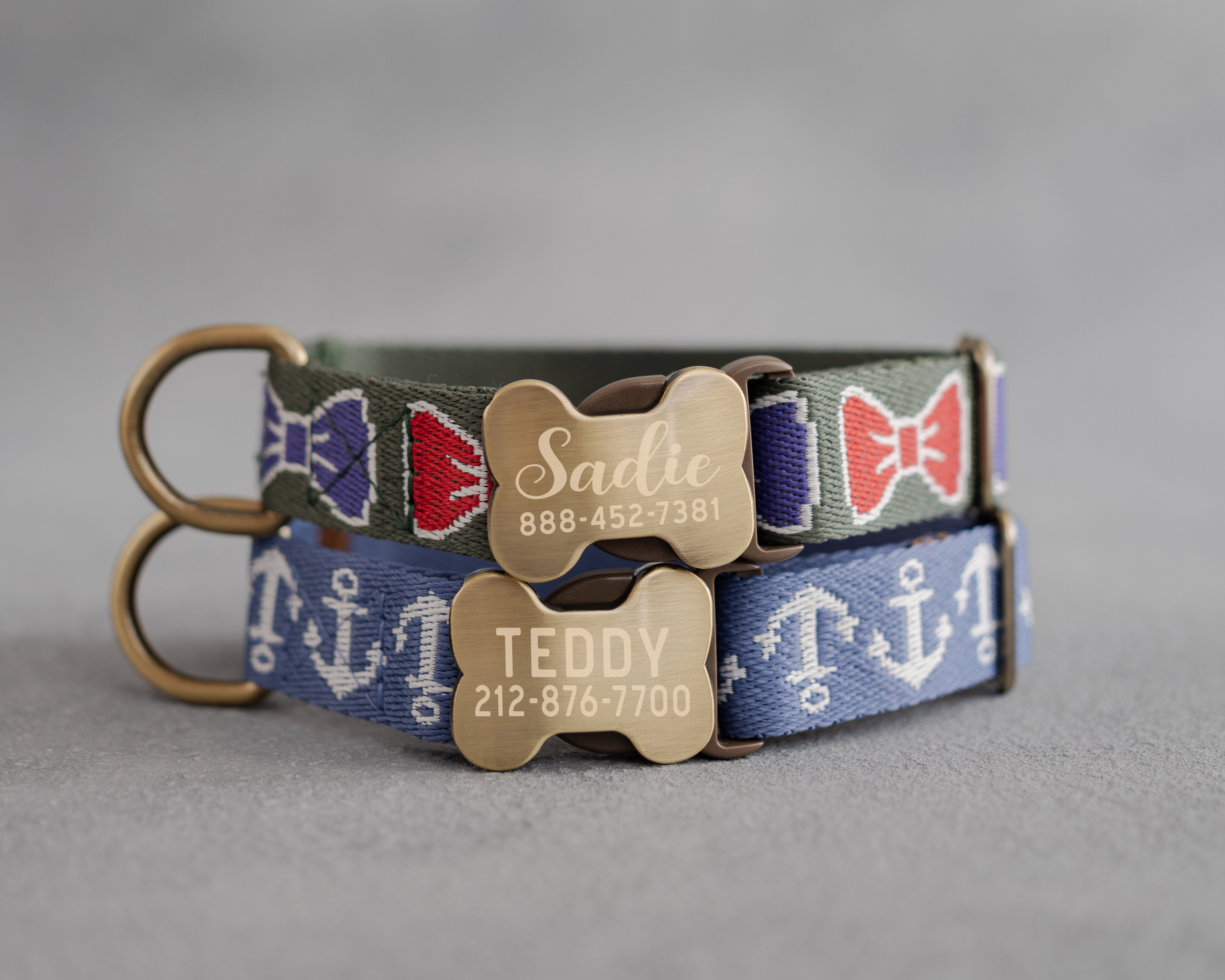 Custom dog collar in variety of designs