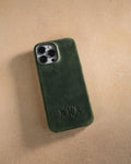 Personalized leather iPhone 13 pro max case