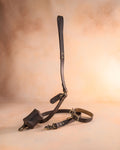 Personalized Leather Dog Collar with classic belt buckle