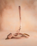 Dog Collar in Blush leather with classy pin buckle
