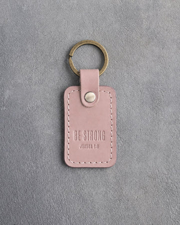 Joshua 1:9 keychain – "be strong" bible verse gift