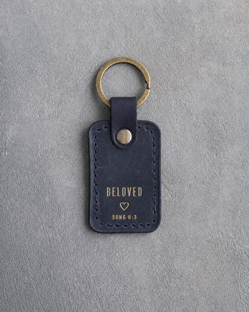 Song of solomon 6:3 keychain – "beloved" bible verse gift