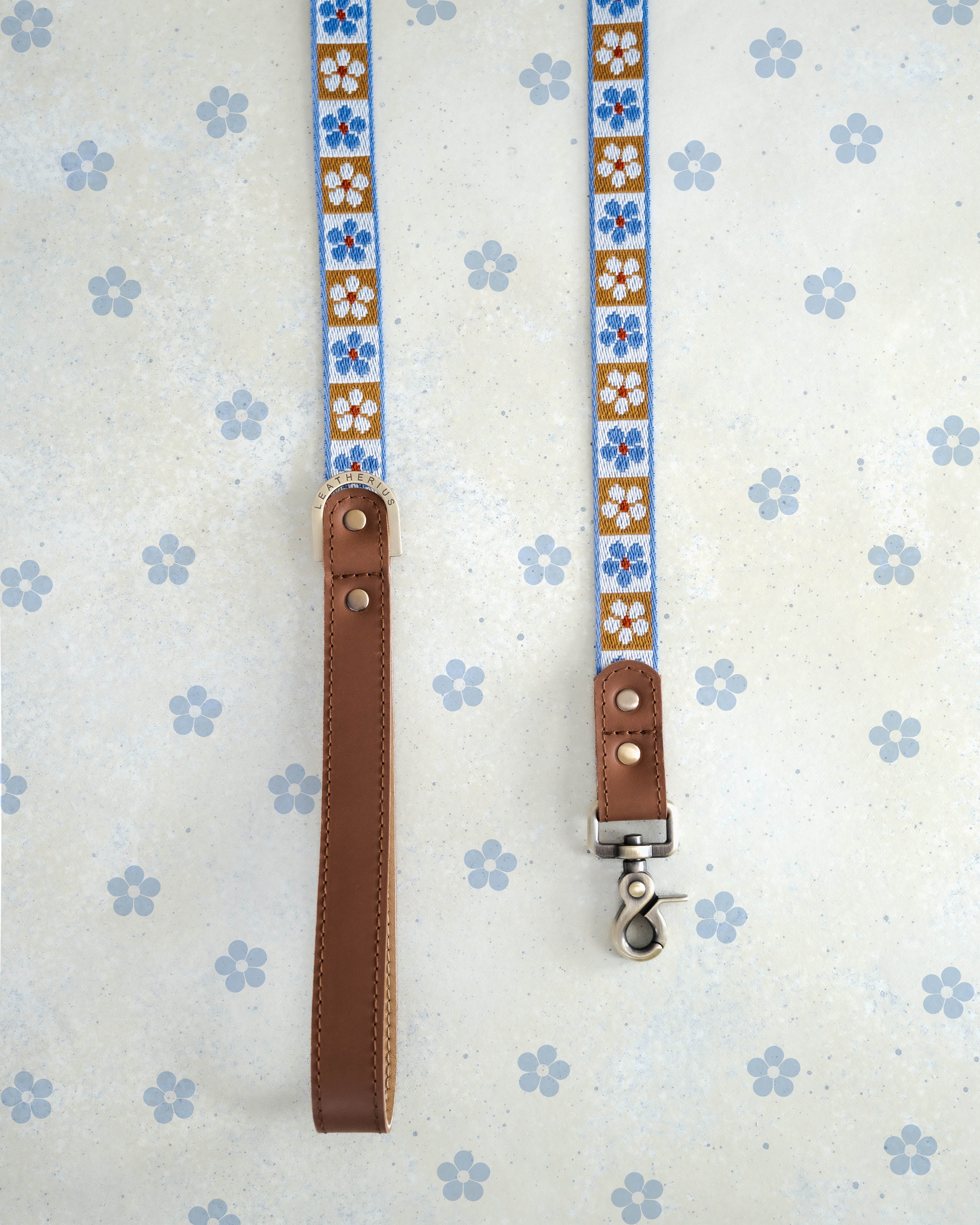Majestic Flowers Webbing Dog Collar