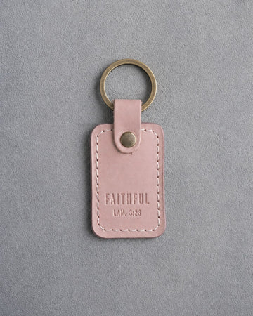 Lamentations 3:23 keychain – "faithful" bible verse gift