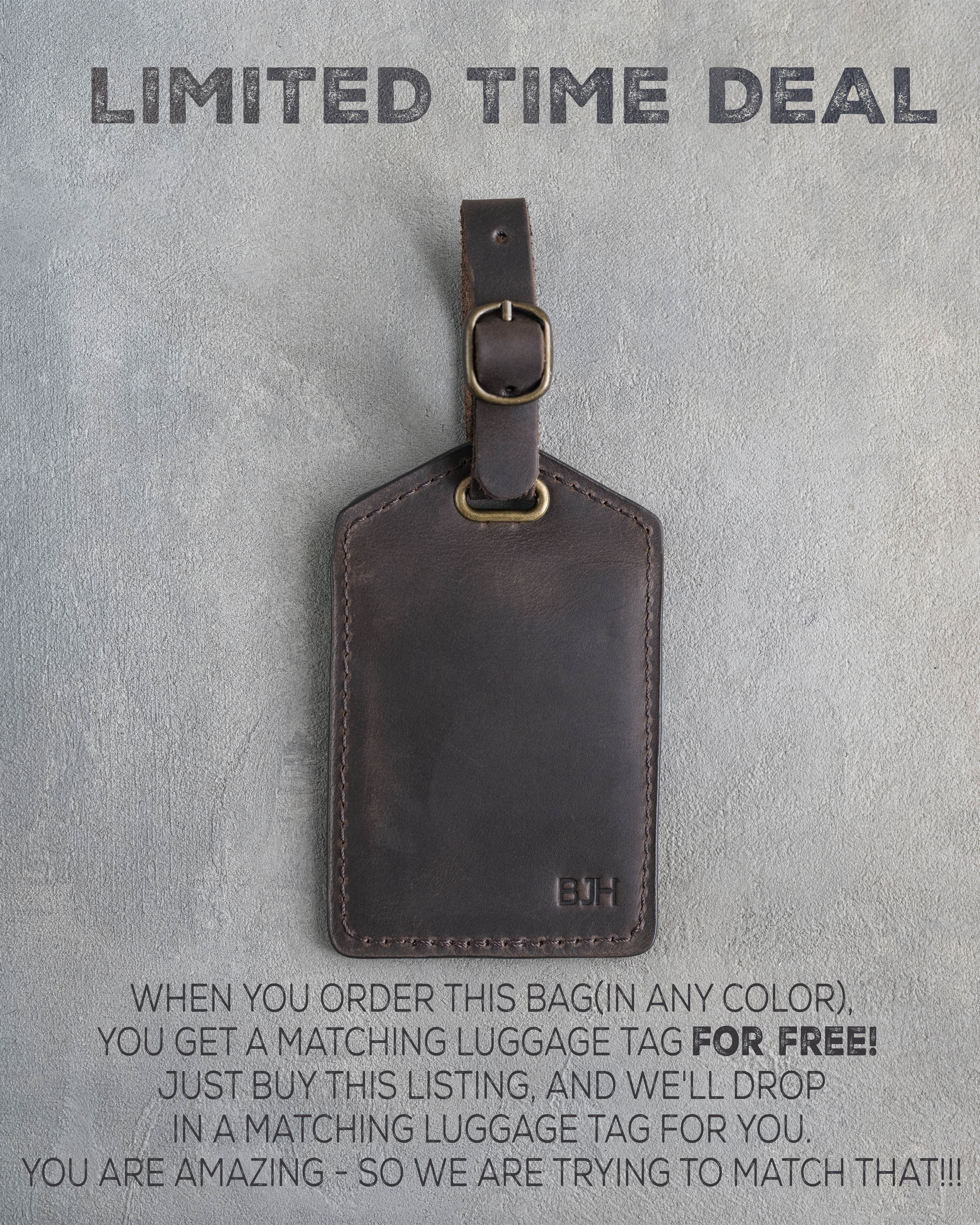 Personalized Leather Toiletry Bag for Men - Dopp Kit - Fire Branded Personalization