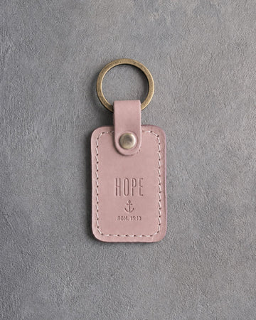 Romans 15:13 keychain – "hope" bible verse gift