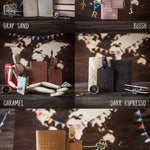 Passport Cover / Travel Wallet / Luggage tag in full-grain leather