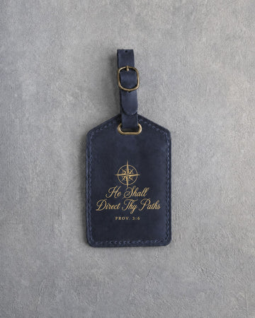 Proverbs 3:6 luggage tag – "he shall direct thy paths" bible verse gift