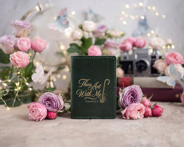 Psalm 23:4 passport cover – "i will fear no evil" bible verse gift