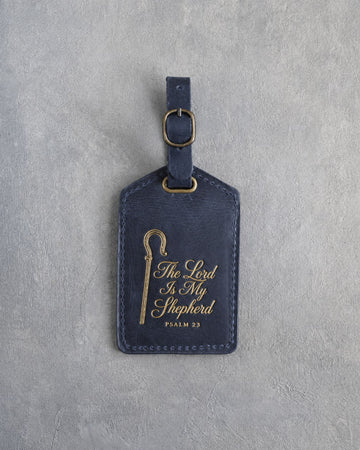 Psalm 23 luggage tag – "the lord is my shepherd" bible verse gift