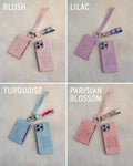 Leather iPhone 16 Pro Max Case - Personalized - Floral - For Her
