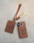 Webbing dog collar funny bone pattern beige