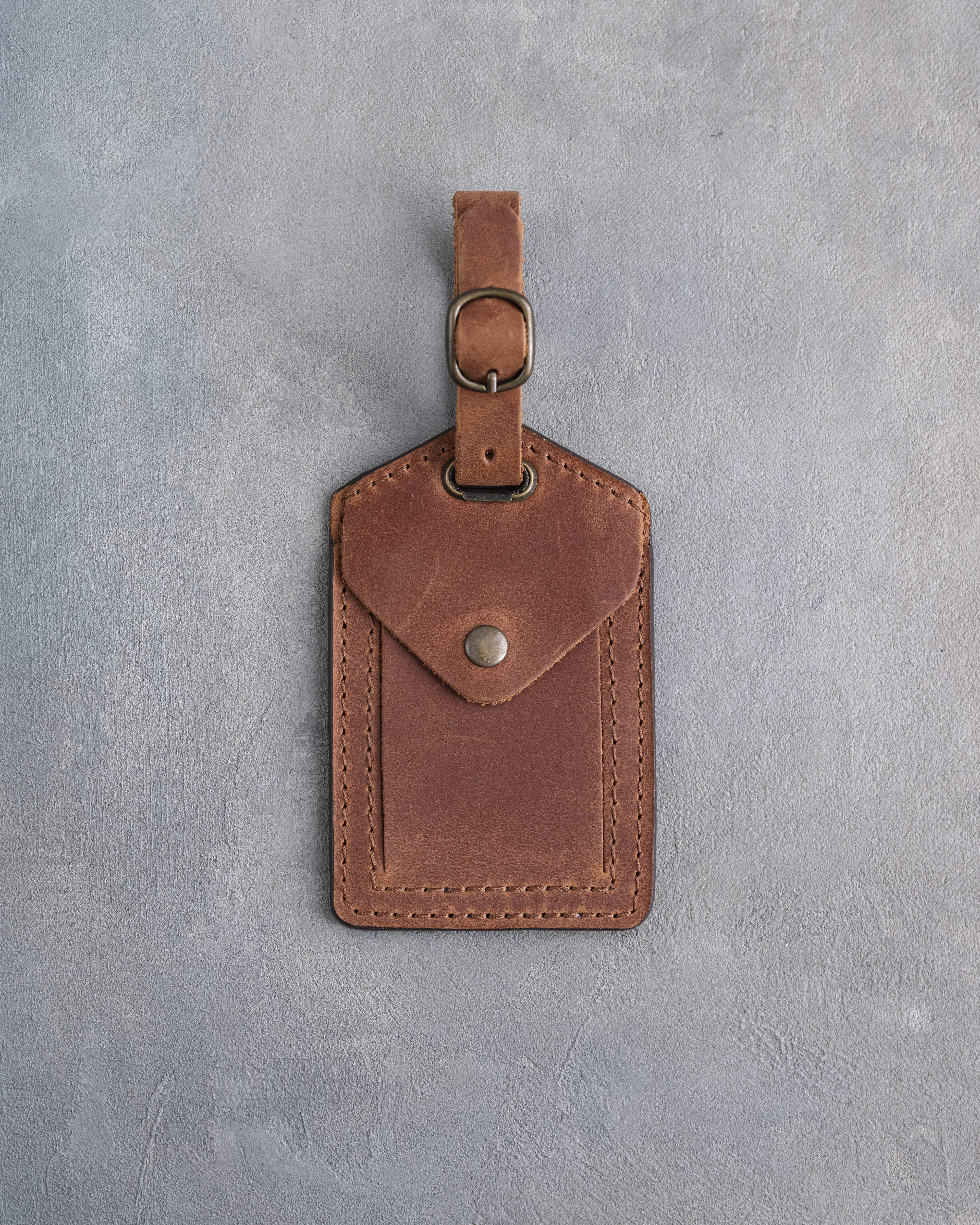 Arizona Leather Luggage Tag Personalized - Custom - Logo - Embossed - Corporate Gift