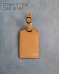 Indian Summer Leather Luggage Tag Personalized