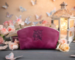 Initial makeup bag