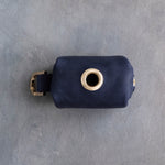 Blueberry Leather Dog Poop Bag Holder made to order