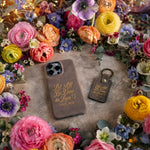Let All Be Done In Love 1 Cor. 16:14 handcrafted leather iPhone case, Christian scripture gift