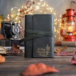 In Every Thing Give Thanks 1 Thess. 5:18 handcrafted leather journal, Christian scripture gift