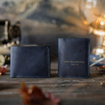 Fight The Good Fight 1 Tim. 6:12 full-grain leather wallet, Christian scripture gift