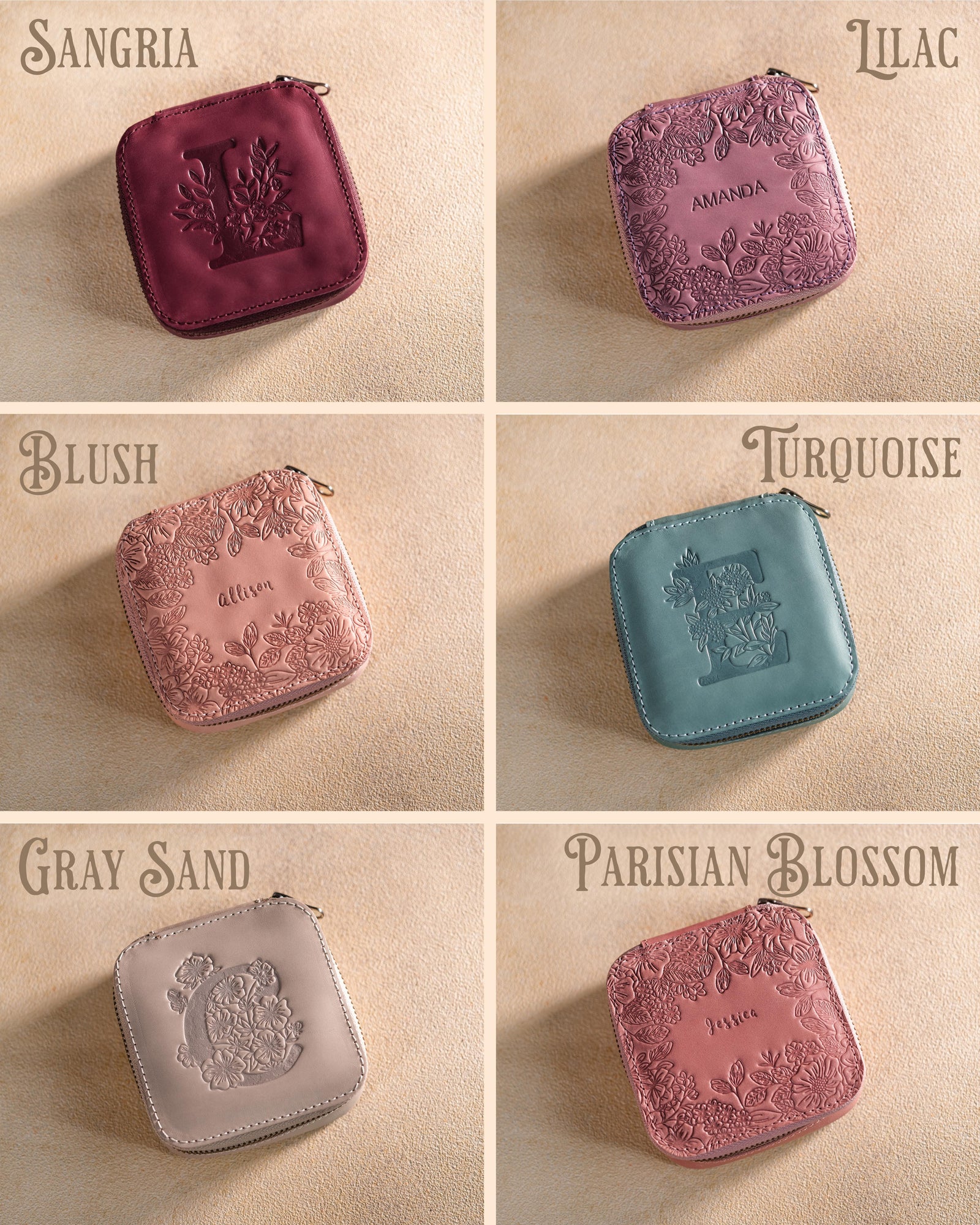 Bridesmaid Gifts Leather Set - Pick Your Own Combo