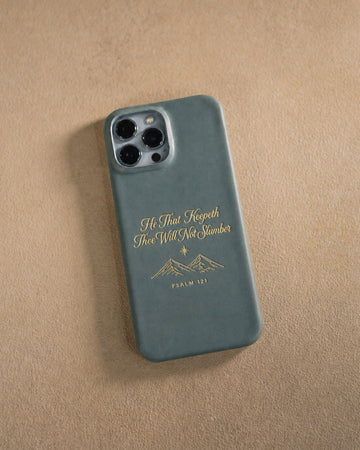 Psalm 121 iphone case – "he that keepeth thee will not slumber" bible verse gift