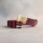 Personalized leather dog collar