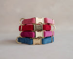 Velvet Dog Collar with fast release buckle