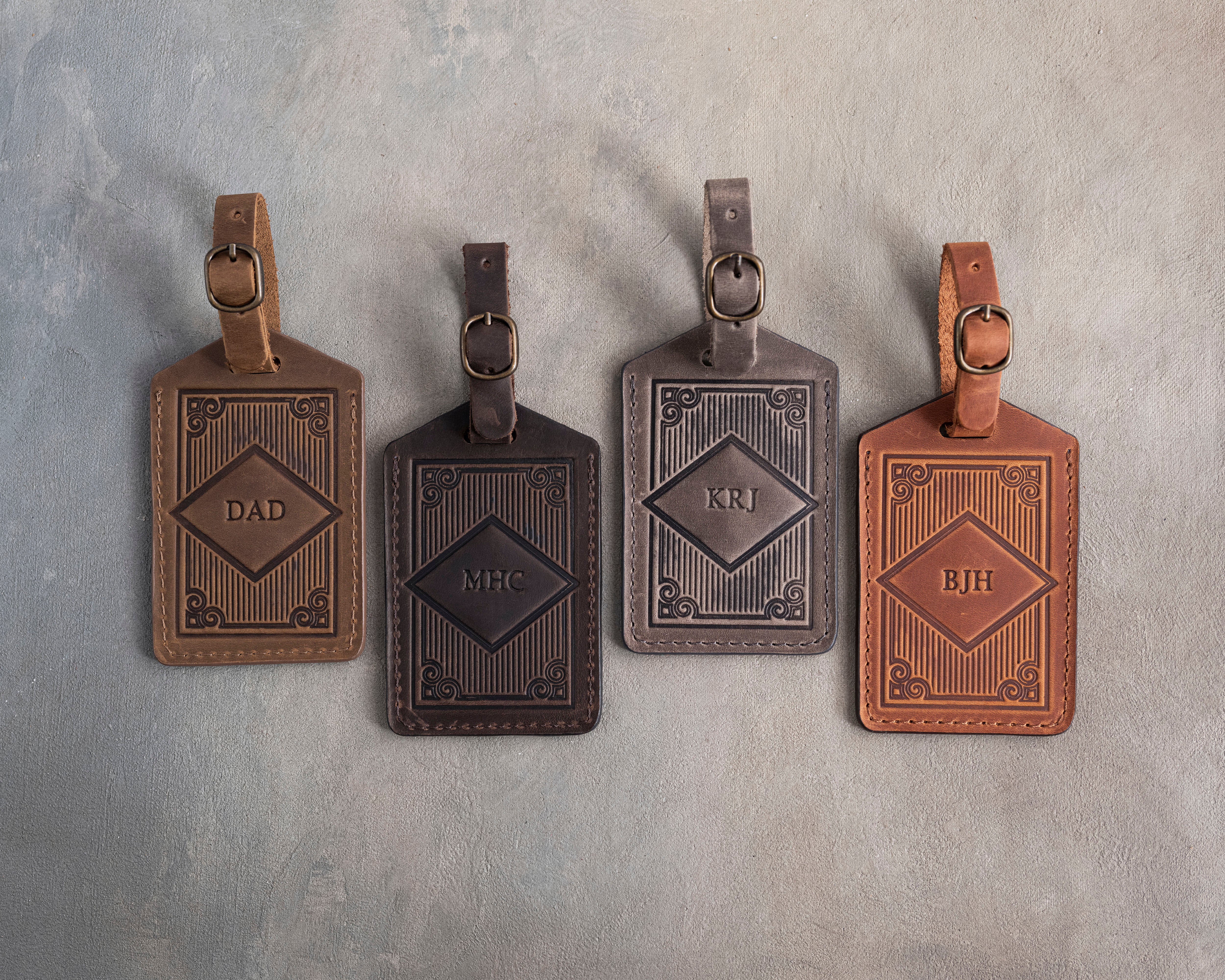Personalized 1-3 initial Luggage Tags