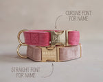 Velvet Dog Collar with fast release buckle