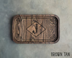 Wooden Tray In Brown Tan