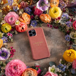 A Sound Mind 2 Tim. 1:7 handcrafted leather iPhone case, Christian scripture gift