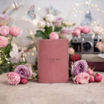 A Sound Mind 2 Tim. 1:7 Parisian Blossom full-grain leather passport cover, Christian scripture gift
