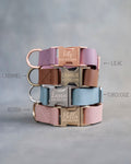 Personalized leather puppy collar
