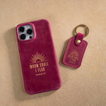 Whom Shall I Fear Psalm 27 handcrafted leather iPhone case, Christian scripture gift