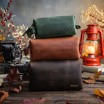 Personalized Mens Toiletry Bag - Leather Dopp Kit