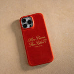 More Precious Than Rubies Prov. 3:15 handcrafted leather iPhone case, Christian scripture gift