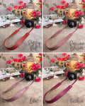 Leather Camera strap with a snap hook attachment
