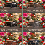 Dog collar with a name plate