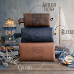 Dopp kit - Toiletry bag - Personalized Leather - Mens - Custom Logo