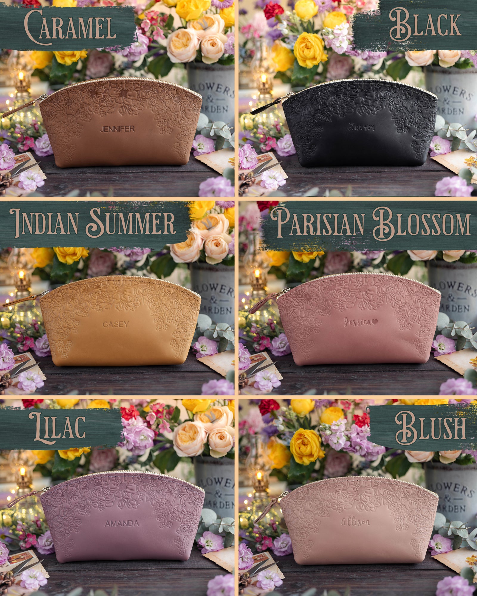 Bridesmaid Gifts Leather Set - Pick Your Own Combo