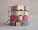 Velvet Dog Collar with fast release buckle