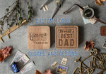 Wooden Personalized Handwriting Docking Station In Brown Tan