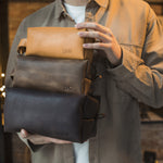 Personalized Mens Toiletry Bag - Leather Dopp Kit