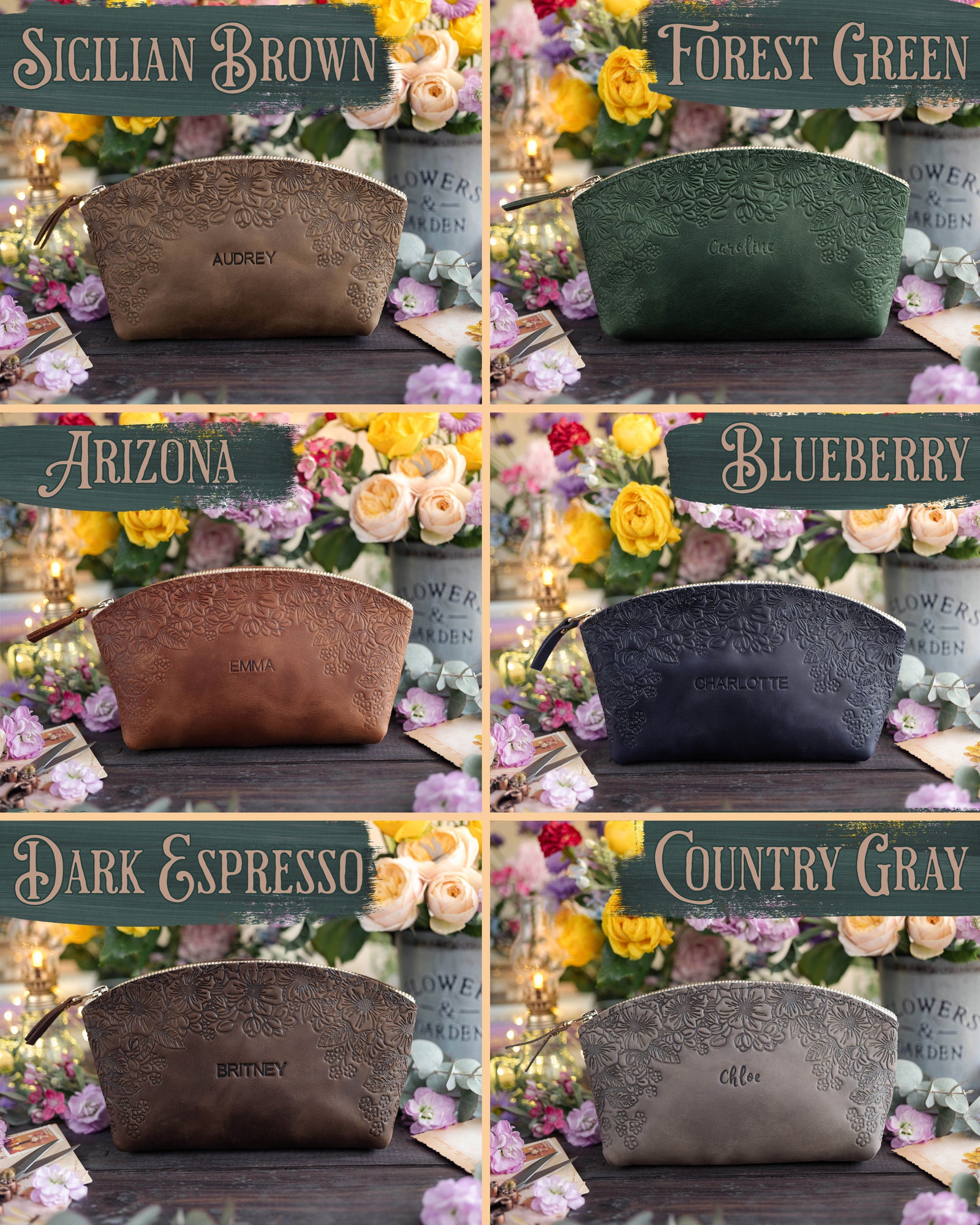 Bridesmaid Gifts Leather Set - Pick Your Own Combo