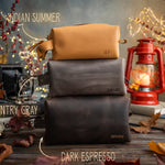 Personalized Leather Mens Dopp Kit - Toiletry Bag - Heat Embossed